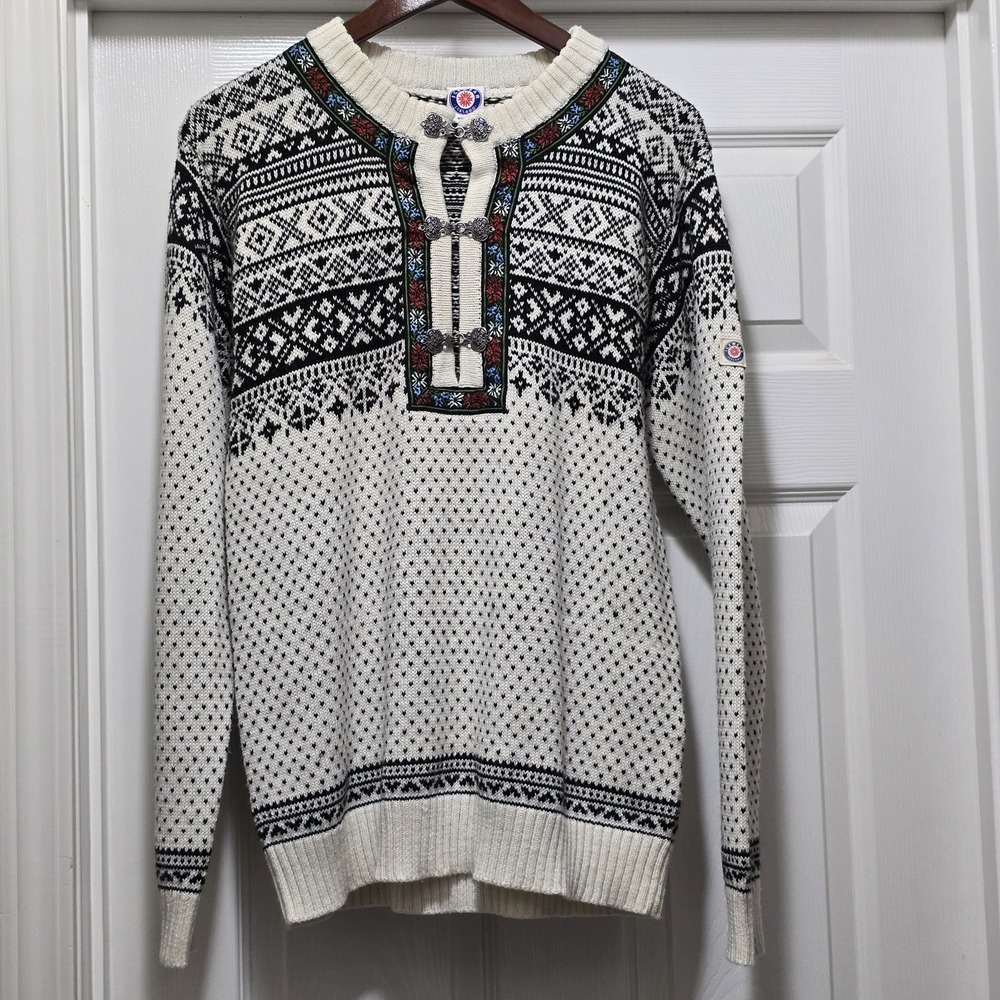 Ice Wear Iceland Fair Isle Knit Wool / Acrylic Pullover Ski Sweater Men's S